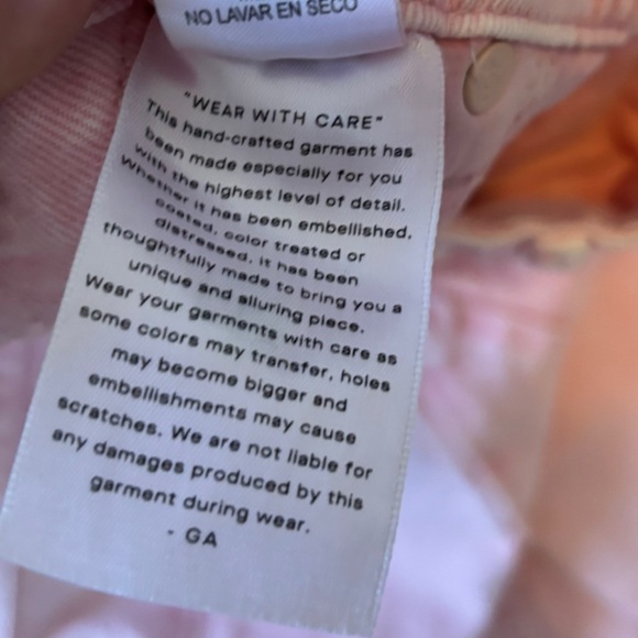 Good American Like New Good Legs Flare Mineral Rose Quartz Pink Jeans Size 10/30 - Picture 7 of 12